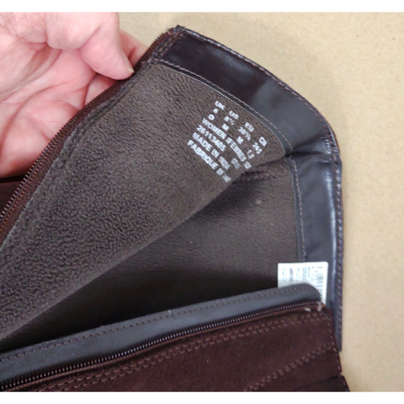 Clarks Plaza Media Rich Dark Brown Maroon Suede Knee Boots 8.5 Warm Lining - Picture 9 of 12